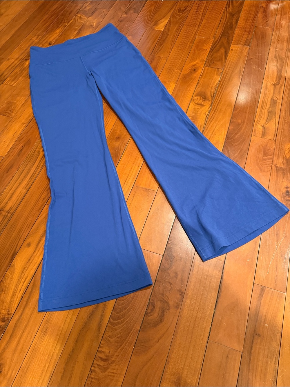 Lululemon Nulu high rise Flared Yoga Pants vibrant blue